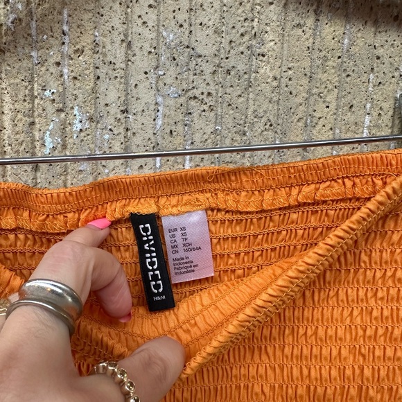 Orange Ruffled Skirt - Picture 2 of 3